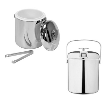 ХРОМИРОВАННЫЙ ТЕРМОИЗОЛЯЦИОННЫЙ КОНТЕЙНЕР ДЛЯ ЛЬДА 1,1 Л.