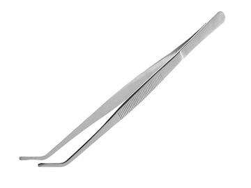 PINCETA PĘSETA PENSETA wygięta 25cm __ do AKWARIUM