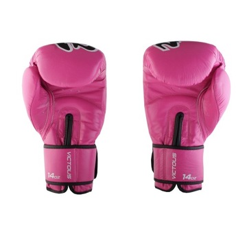 BELTOR VICTOUS RĘKAWICE BOKSERSKIE TRENINGOWE RÓŻOWE 14 OZ