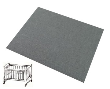 Prześcieradło do kołyski frotte 40x90 szary OLKA