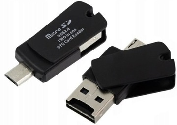 ADAPTER CZYTNIK KART microSD USB - MICRO USB OTG