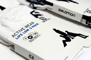 НИЗКИЕ ВЕЛОСИПЕДНЫЕ НОСКИ SALOMON LIFE 3 ПАРЫ S 36-38