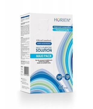 HORIEN ULTRA COMFORT MAXI PACK 360ML+ 120ML ЖИДКОСТЬ ДЛЯ КОНТАКТНЫХ ЛИНЗ