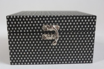 Шкатулка-шкатул ЧЕРНЫЙ 14X14X8 см