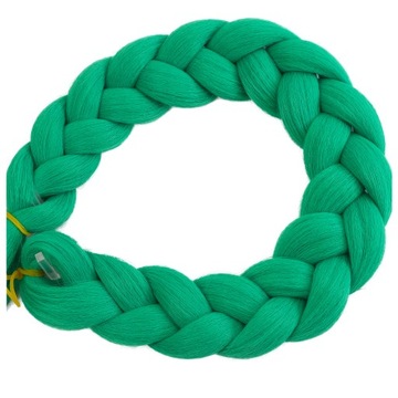 Włosy SYNTETYCZNE do warkoczyków KOLOROWE warkoczyki DOCZEPIANE WŁOSY pasma