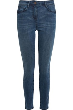 NEXT MR Jeansy Spodnie Ciemny Jeans Regular XS 34