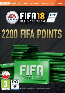 FIFA 18 ULTIMATE TEAM 2200 FIFA Points - KLUCZ