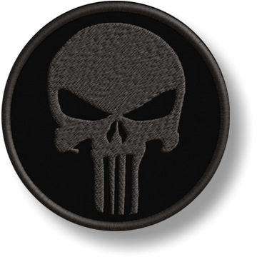 PUNISHER Naszywka Termo Haftowana APLIKACJA 60mm