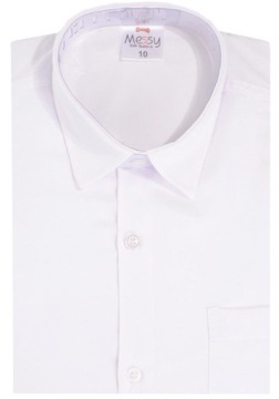 KOSZULA WIZYTOWA ELEGANCKA BIAŁA 15 lat J140a