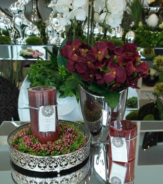 Ароматическая свеча серая мята H16