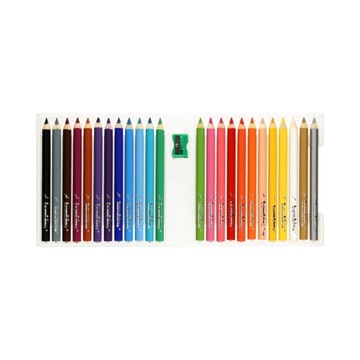 ЦЕНСИЛИ БАМБИНО ТРЕУГОЛЬНЫЕ 24 ЦВЕТА + точилка