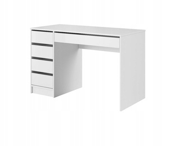 ML/IDA BIURKO TOALETKA Białe 5 szuflad 120 cm MAT