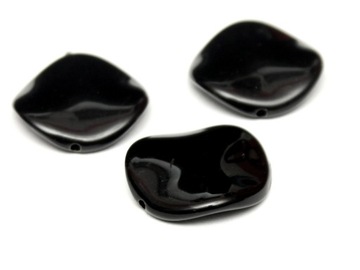 EMO67 ~ Black ~ 20mm 6sztuk przekładka PŁATEK