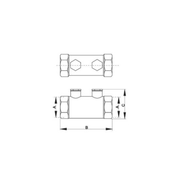 ЗАЩИТНЫЙ ОБРАТНЫЙ КЛАПАН, ПРЯМОЙ, 3/4