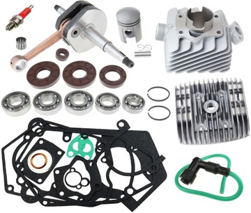 CYLINDER 50 WAŁ ŁOŻYSKA ROMET OGAR KADET MOTORYNKA