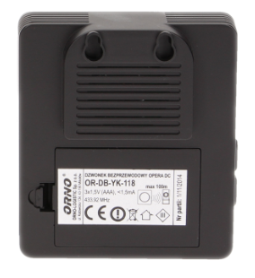 DZWONEK BEZPRZEWODOWY ORNO OPERA DC 3 NADAJNIKI