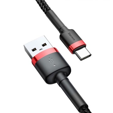 ТЕЛЕФОННЫЙ КАБЕЛЬ BASEUS STRONG USB-USB TYP C БЫСТРАЯ ЗАРЯДКА 3.0 3A 1M