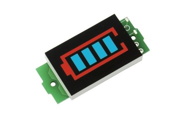 Wskaźnik naładowania baterii 2S 8,4V niebieski FV