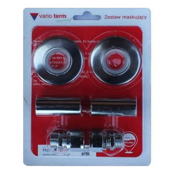 Zestaw maskujący chrom + zaciski GZ 1/2 x Cu 15