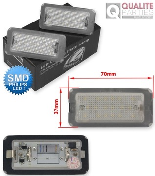 LAMPY LED PODSVÍCENÍ TABULKY SPZ FIAT 500 500C