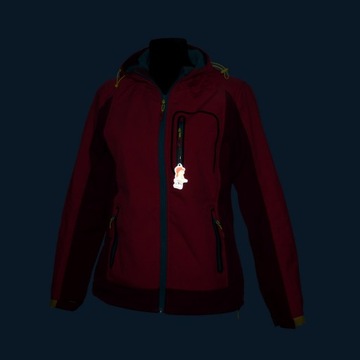 Светоотражающий кулон, светоотражающий брелок, сова