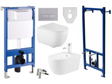 MEXEN ZESTAW CARMEN STELAŻ MISKA WC DESKA BIDET