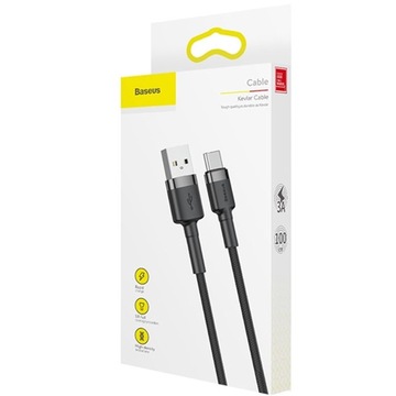 КАБЕЛЬ БЫСТРОЙ ЗАРЯДКИ BASEUS TYPE-C 3.0 3A 1M USB-C