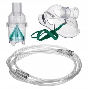 ZESTAW DO INHALATORA MASKA NEBULIZATOR DŁUGI PRZEWÓD WĘŻYK 210 cm