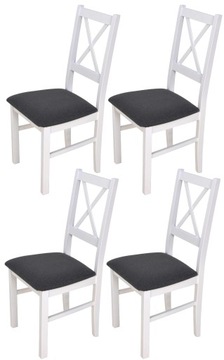 Zestaw 4x krzesło N-10 Krzesła kuchenne z krzyżem