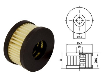 ГАЗОВЫЙ ФИЛЬТР FLSP 14 мм + LANDI RENZO LI10 + УПЛОТНИТЕЛЬНЫЕ КОЛЬЦА