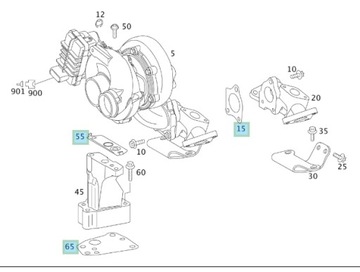 ПРОКЛАДКА МАСЛЯНОГО ОХЛАДИТЕЛЯ MERCEDES 3.0 V6 OM642