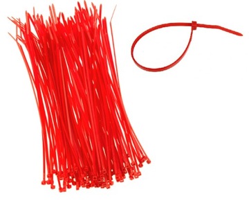 КРАСНЫЕ СВЯЗКИ КАБЕЛЬНЫЕ СВЯЗИ ЗАГЛУШКИ ТРИТКА 2,5х200 мм 100х