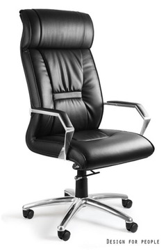 CELIO fotel gabinetowy czarny ekoskóra Unique
