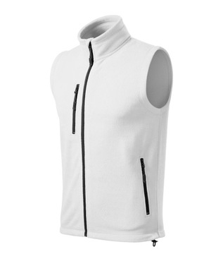 KAMIZELKA unisex POLAR, 9 kolorów, biały, r.L