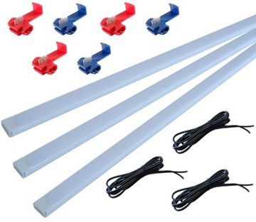 Oświetlenie LED kabiny paki busa auta 3x50cm PL12