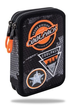Coolpack piórnik podwójny JUMPER 2 Badges