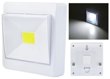WŁĄCZNIK ŚWIATŁA KONTAKT GNIAZDKO LAMPKA NOCNA LED