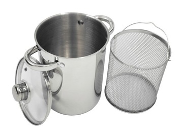 Garnek do Szparagów Makaronu Frytek 4.2L z sitkiem