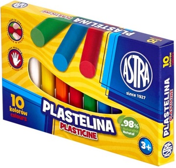 Plastelina szkolna 10 kolorów ASTRA 83812902