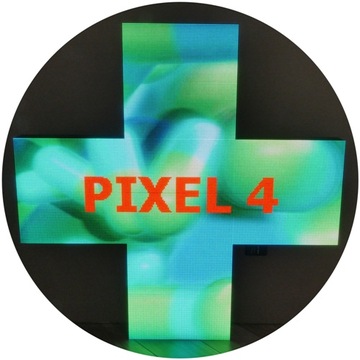 KRZYŻ APTECZNY P4-96X96cm RGB VIDEO ANDROID iOS