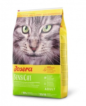 JOSERA SENSICAT 10KG DRÓB RYŻ WRAŻLIWY KOT