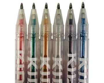 ГЕЛЕВЫЕ РУЧКИ KIDEA, БЛЕСКИ, АРОМАТИЧЕСКИЕ, 6 ЦВЕТОВ