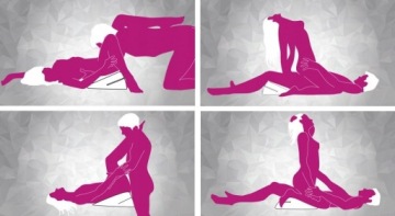 СЕКС ПОЗИЦИИ KAMASUTRA Жесткая секс-подушка для пар