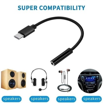 ADAPTER USB-C USB3.1 DO GNIAZDA MINI JACK 3,5mm