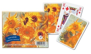 PIATNIK karty do gry VAN GOGH Słoneczniki 2x55