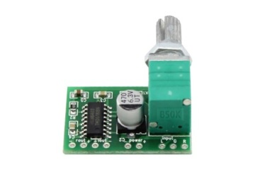 Аудиоусилитель PAM8403 мощностью 2x3 Вт с потенциометром