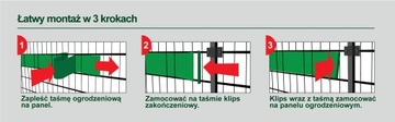 20 зажимов 19см ДЛЯ ЛЕНТЫ ЗАБОРА 450г ЛИНЕЙНЫЙ ЦВЕТ НА ВЫБОР