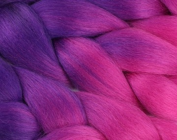 СИНТЕТИЧЕСКИЕ волосы для косичек ЦВЕТНЫЕ косички НАРАЩИВАНИЕ ВОЛОС ОМБРЕ