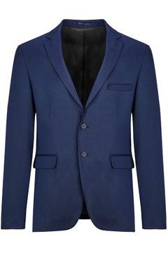 Классическая элегантная синяя мужская куртка: 52