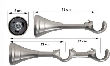 Карниз 300 см двойной 3.0 MODENA CRYSTAL 25/19